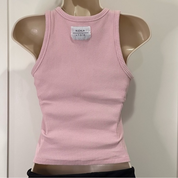 Atoir X Rozalia The Tank Ribbed Tank Top High Neck Capsule Wardrobe Soft Pink M - Picture 5 of 10